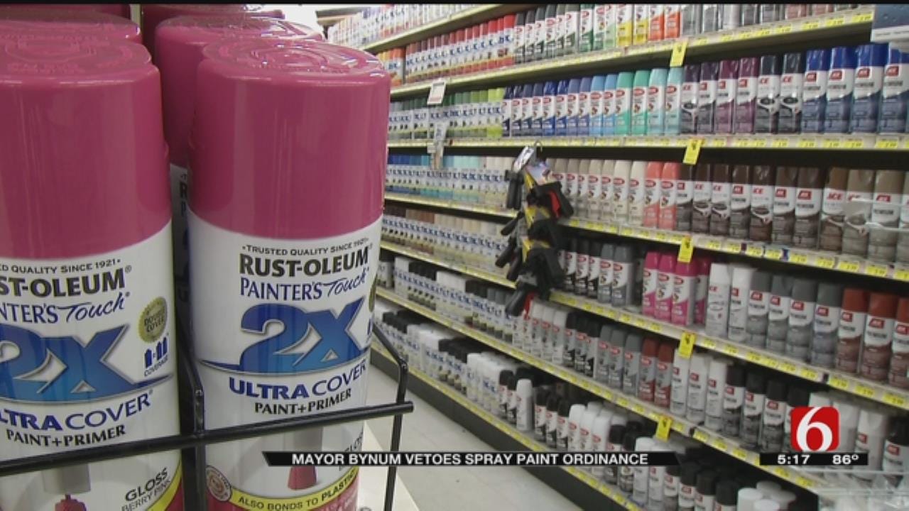 Tulsa Mayor Vetoes Spray Paint Ordinance