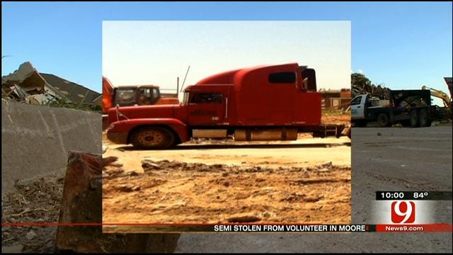 Police On The Lookout For Semi Stolen From Moore Cleanup Site