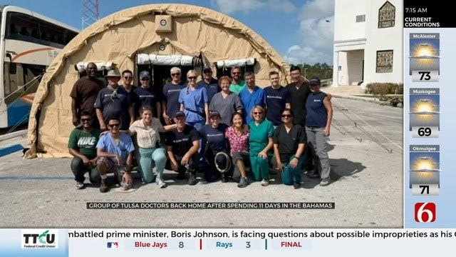 Tulsa Doctors Return After Helping People Impacted By Hurricane Dorian In The Bahamas