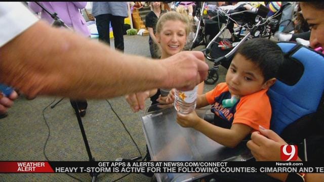 Patients From Children'ss Center Honor Firefighters