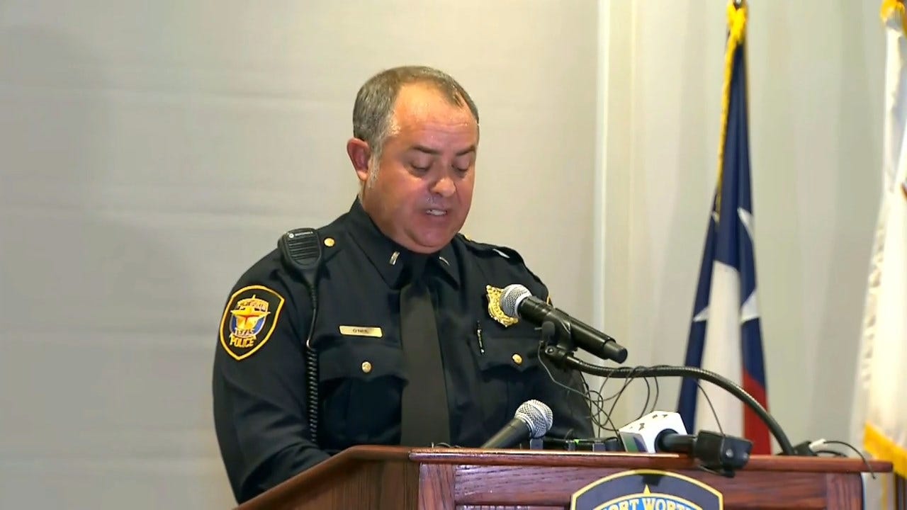 Fort Worth Police Hold Press Conference After Officer Fatally Shoots Woman