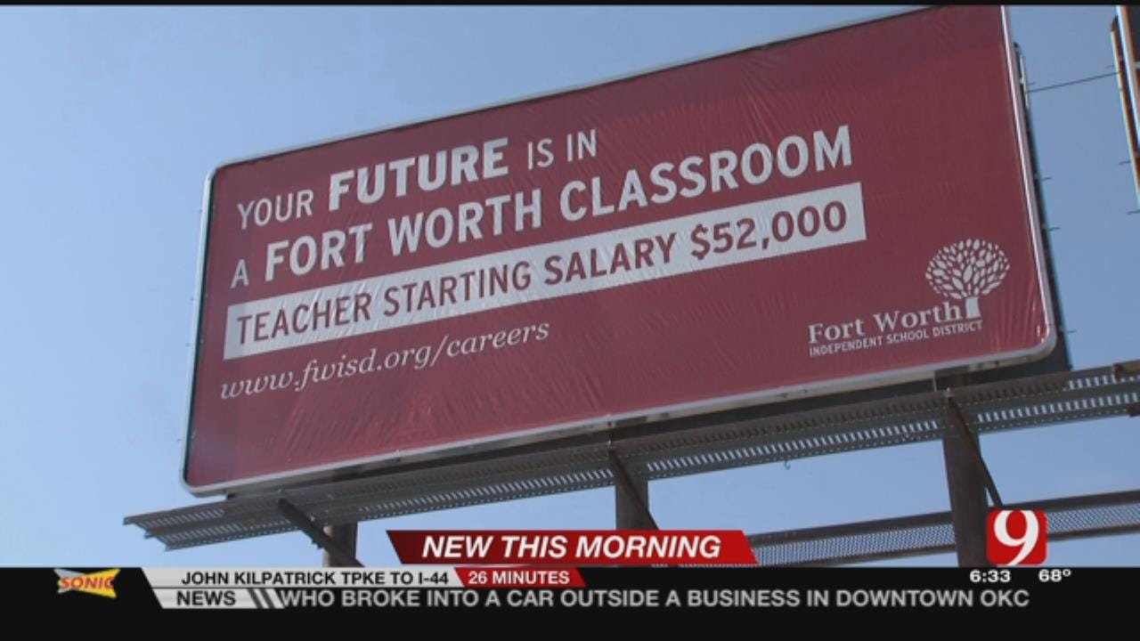 Billboard Campaign Aims To Recruit OK Teachers To TX