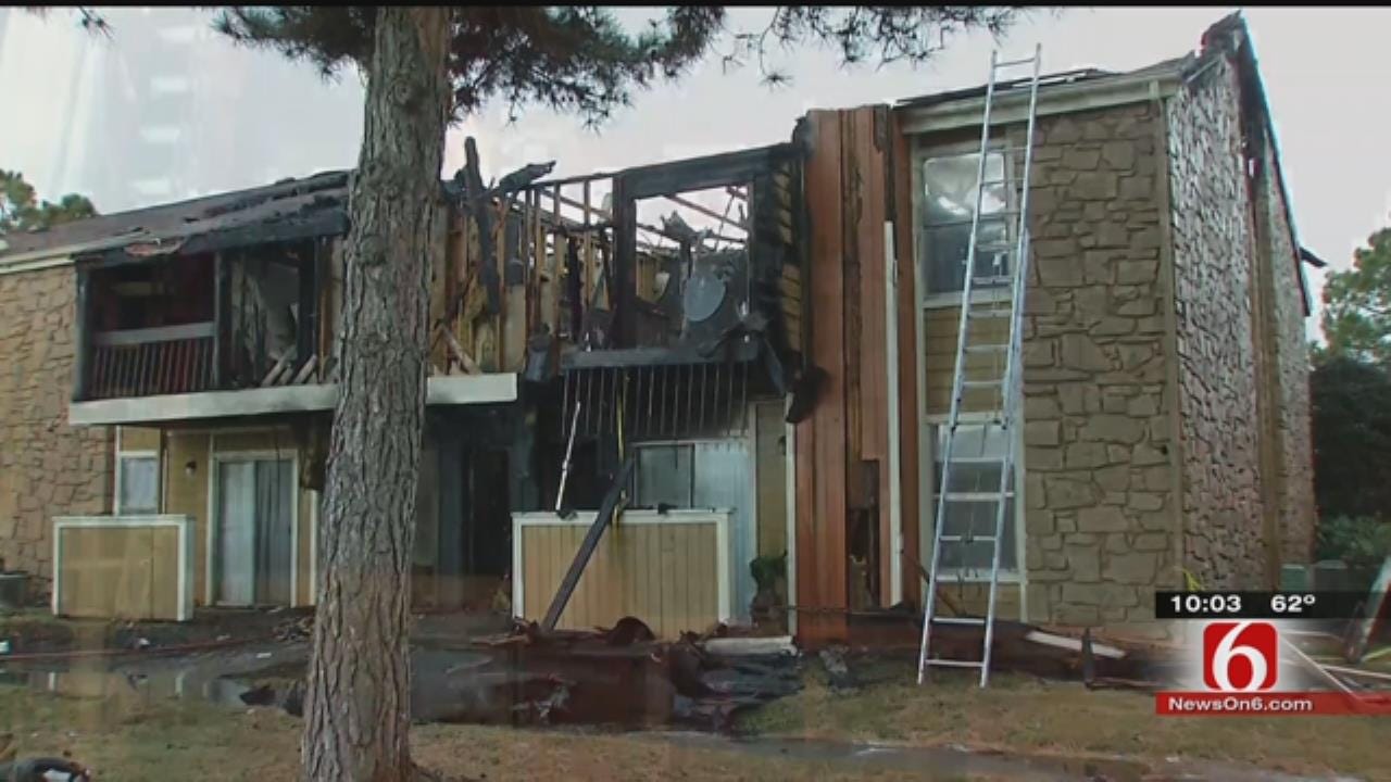 Tulsa Neighbors Thankful No One Injured In Apartment Fire