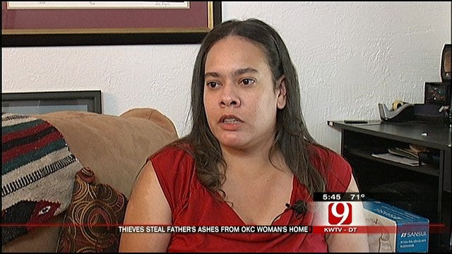 OKC Woman Wants Robber To Return Her Father's Ashes
