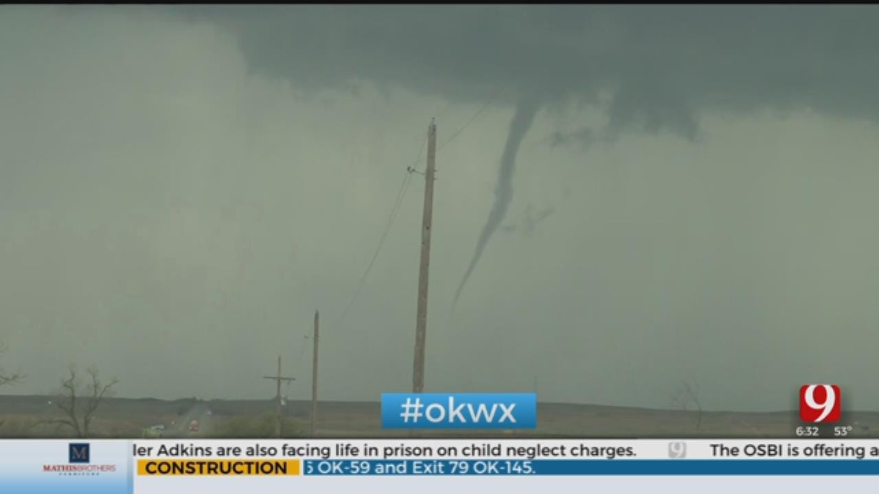 Reported Tornado Damages Homes In Shattuck
