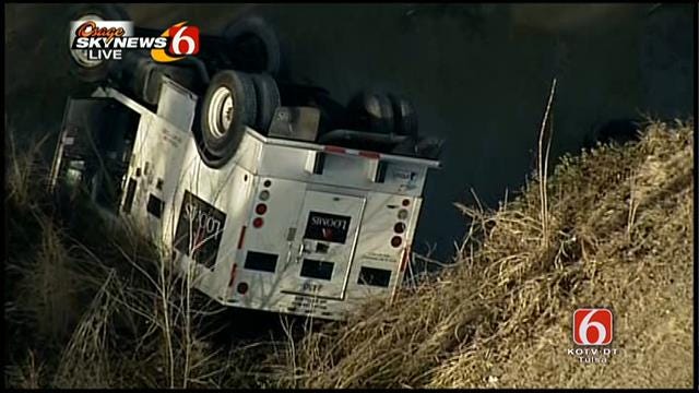 Osage SkyNews 6 Over East Tulsa Armed Truck Crash