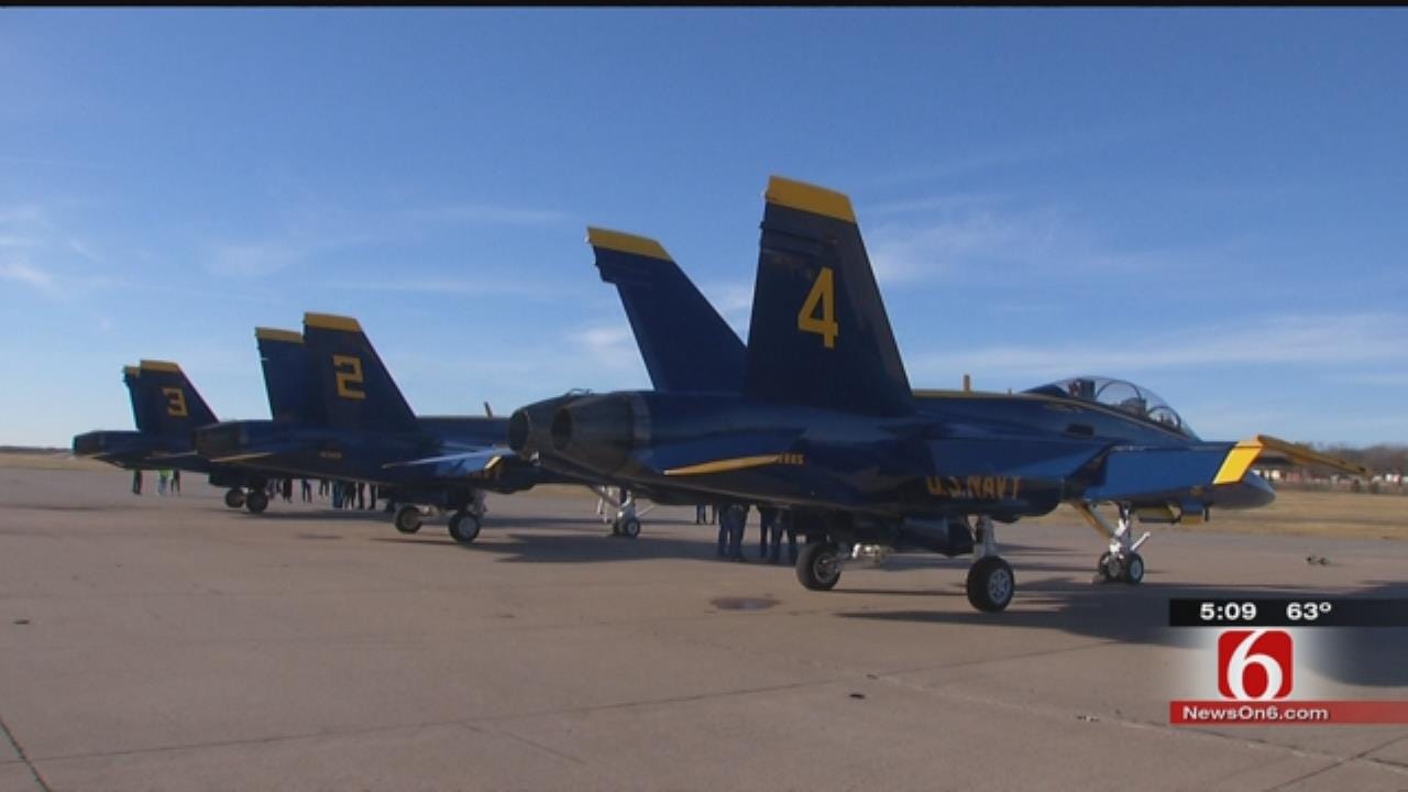 Four Navy Blue Angels Visit Bartlesville And Sedan, Kansas