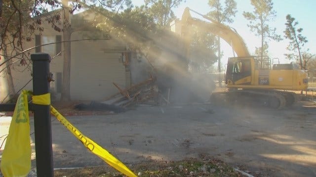 WEB EXTRA: Video Of Demolition Work Underway On Riverside Drive