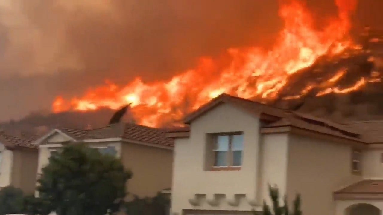 Wildfires Rage In California With Possible Record-Setting Winds Ahead