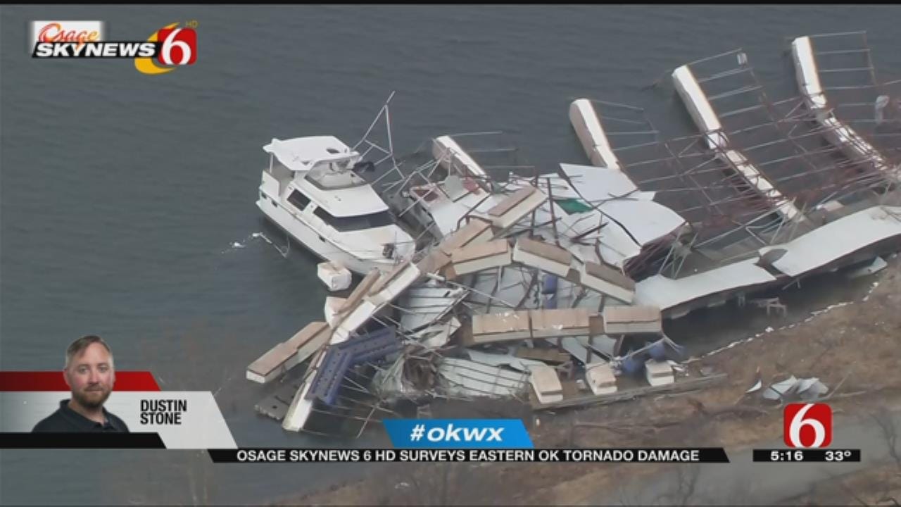 Osage SkyNews 6 HD Flies Over Path Of Destruction From Oklahoma Tornado