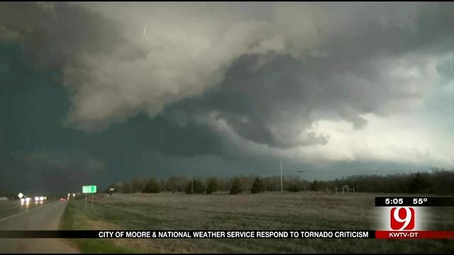 City Of Moore and National Weather Service Respond To Tornado Warning Criticism