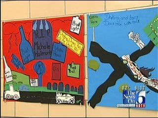 Sam Houston Elementary Students Win OHP Anti-Drunk Driving Poster Contest