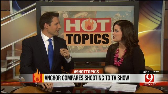 Hot Topics: News Anchor Compares Shooting To TV Show
