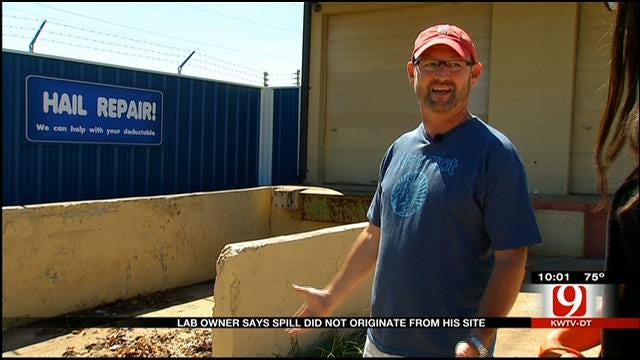 Lab Owner Says NW OKC Chemical Spill Not His Company's Fault