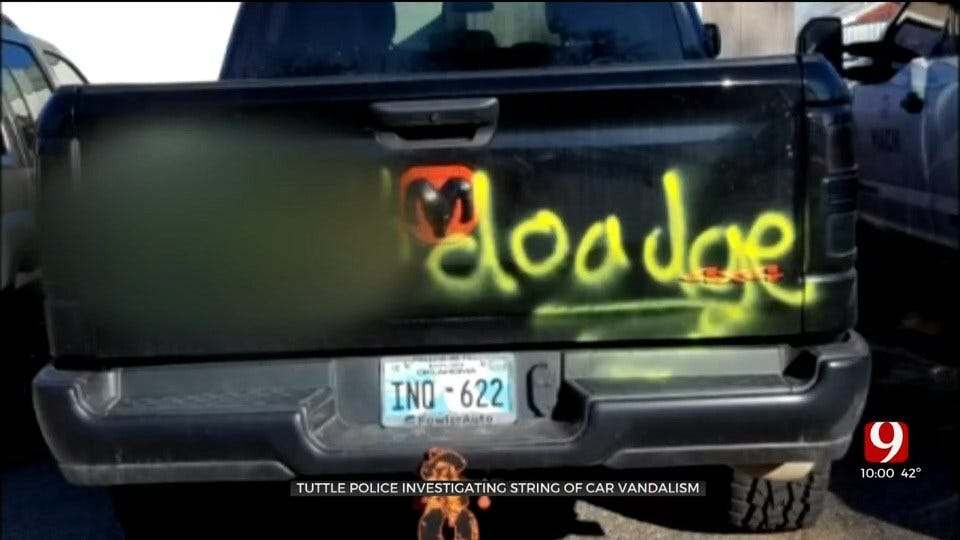 Tuttle Police Investigating String Of Car Vandalism