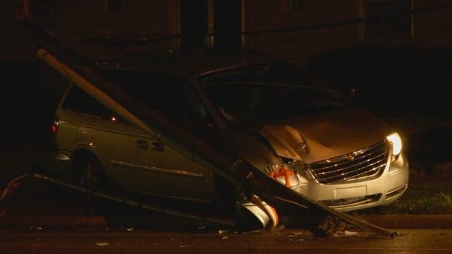 WEB EXTRA: Video Of Crash Scene On East 11th Street In Tulsa