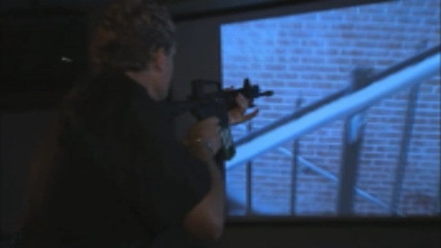 WEB EXTRA: Kelly Ogle In Police Shooting Simulation