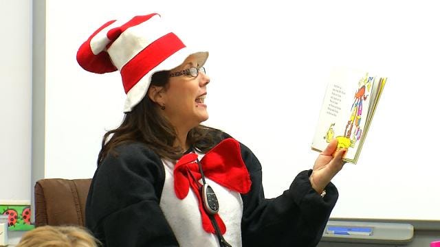 WEB EXTRA: 6 In The Morning's LeAnne Taylor Reads Dr. Suess Book At Town And Country School