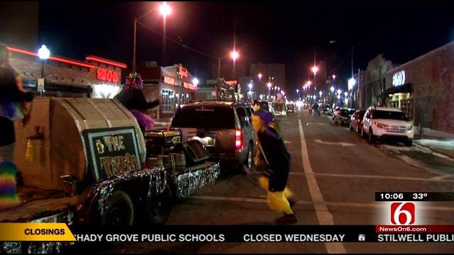 Mardi Gras Comes To Tulsa's Blue Dome District