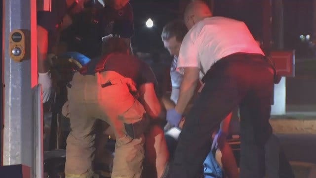 WEB EXTRA: Video From Scene Of Crash On Tulsa's 11th Street