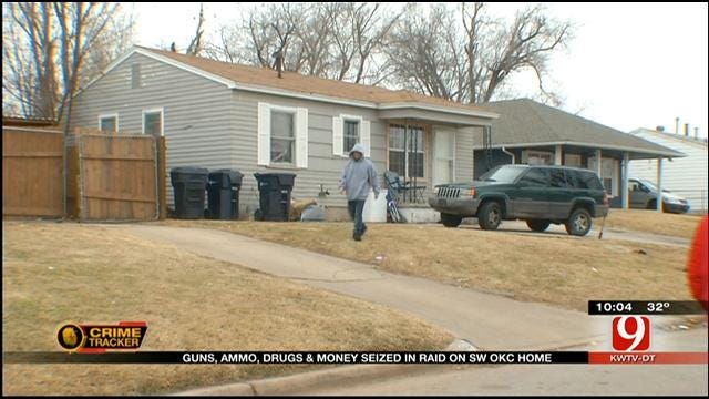 Guns, Money, Drugs, Seized In Raid At SW OKC Home