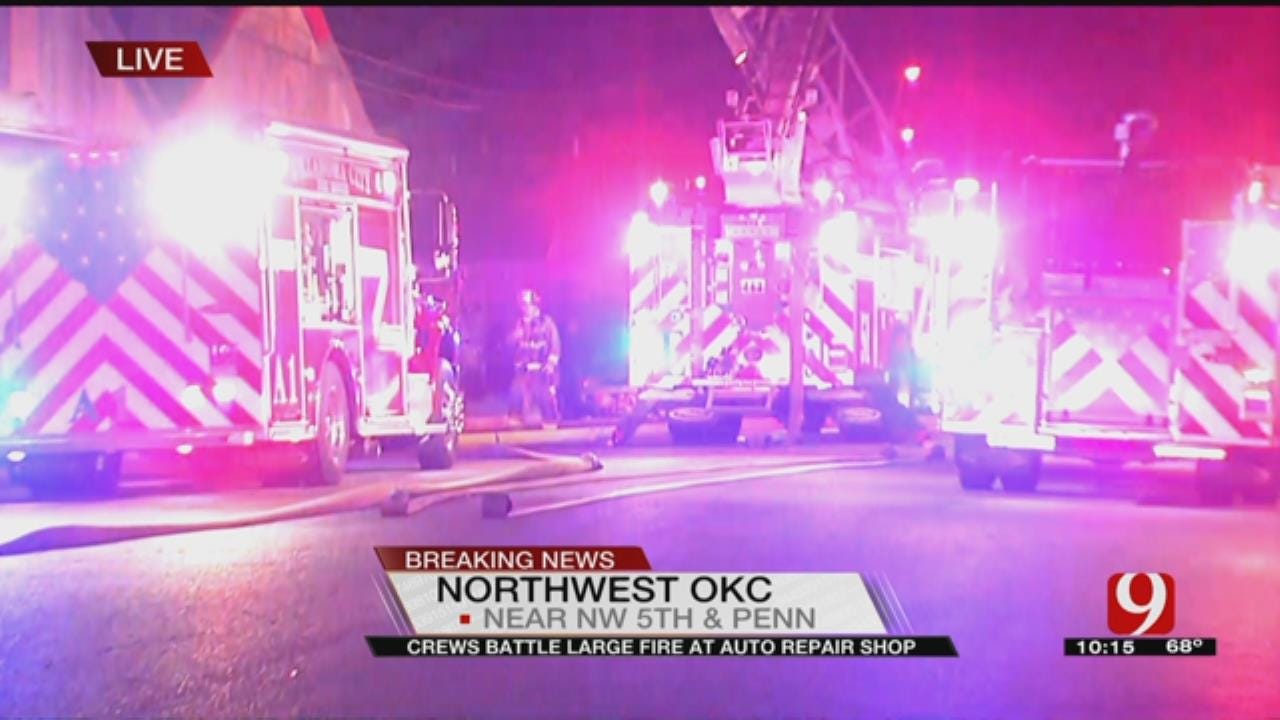 Firefighters Battle 2 Alarm Commercial Fire In NW OKC