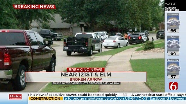 Police Respond To Shots Fired At A Broken Arrow Home