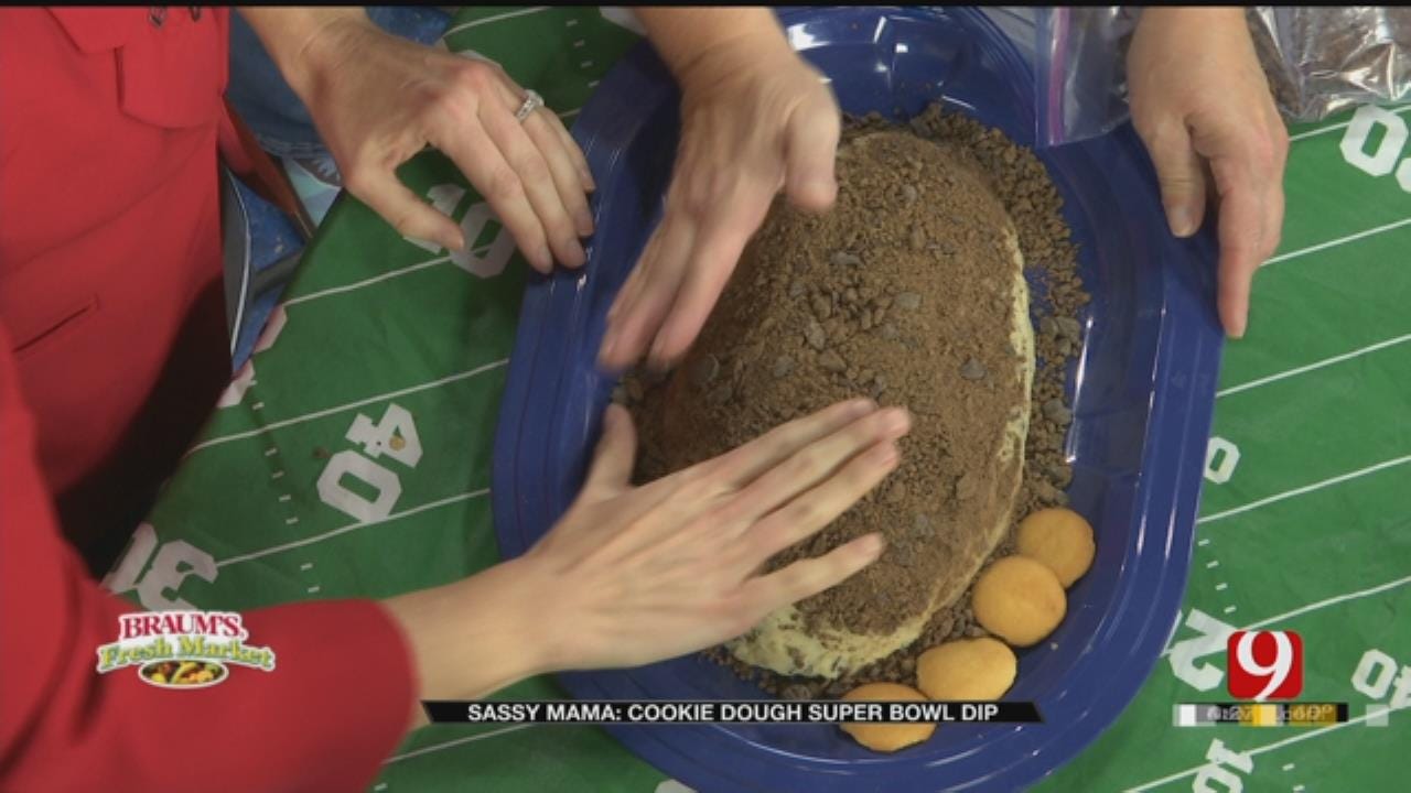 Chocolate Chip Cookie Dough Super Bowl Dip