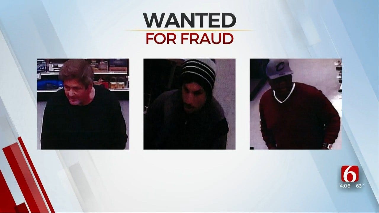 Tulsa Police Search For 3 Men Suspected Of Fraud