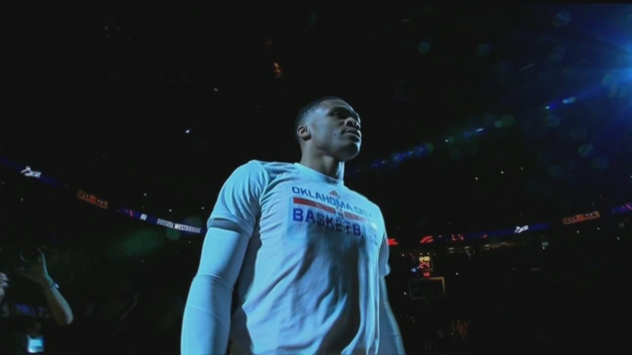Westbrook's 5th Straight Triple-Double Lifts Thunder