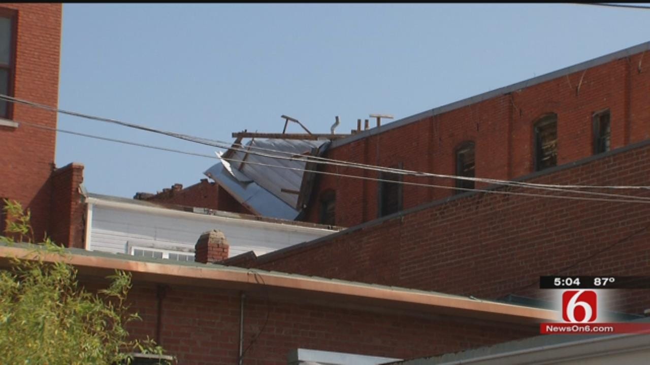Storm Leaves Wreckage Trail In Downtown Sapulpa