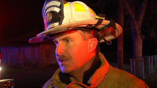 WEB EXTRA: Sand Springs Fire Chief Mike Wood Talks About House Fire