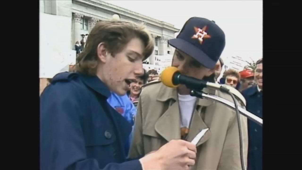 Flashback 1990: Students Join Teachers For Rally At Capitol