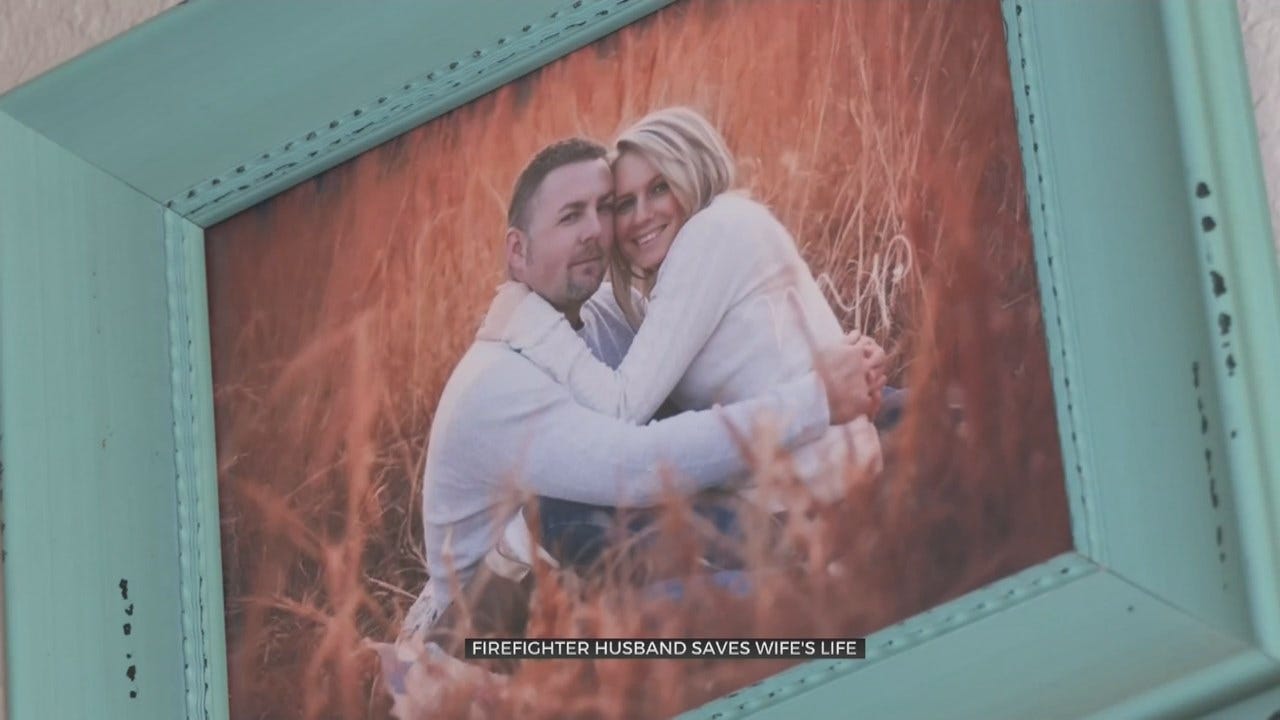 Muskogee Firefighter Saves His Wife's Life