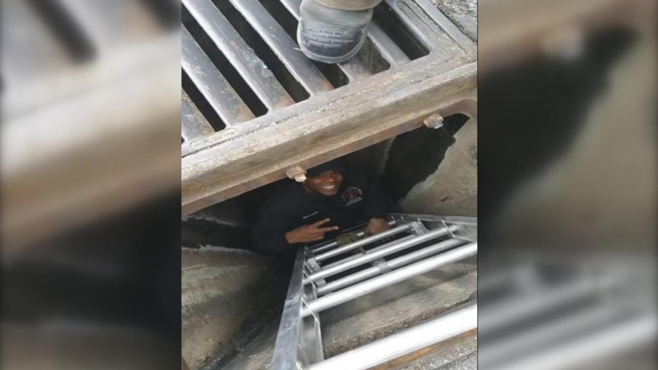 Tulsa Firefighter Plunges Into Sewer To Retrieve Woman’s Wallet
