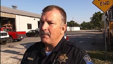 WEB EXTRA: Tulsa Police Cpl. David Crow Talks About Pine And Utica Crash