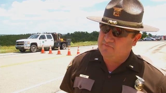 WEB EXTRA: Highway Patrol Trooper On Mannford Fatality Wreck