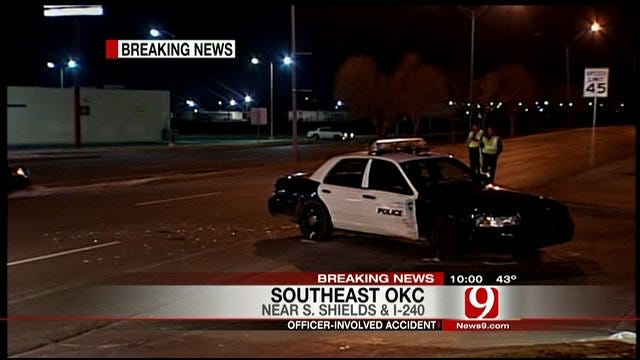 Police Investigate Officer-Involved Crash In Oklahoma City