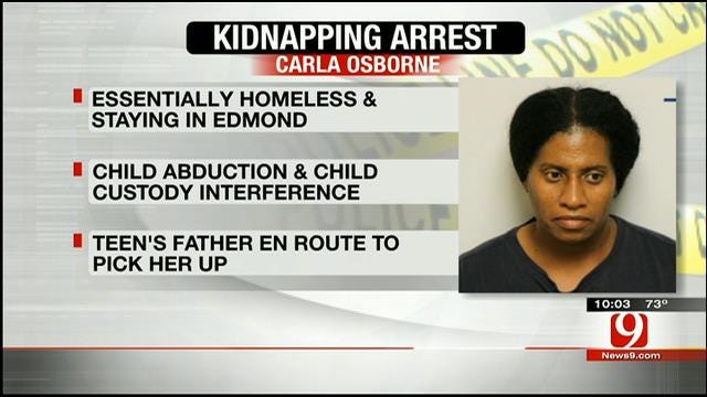 Mom Arrested After Abducted Teen Found In Edmond