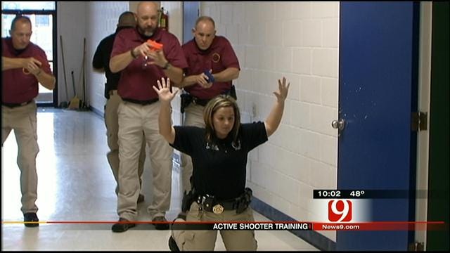 OK Law Enforcement Officers Practice School Shooting Tactics