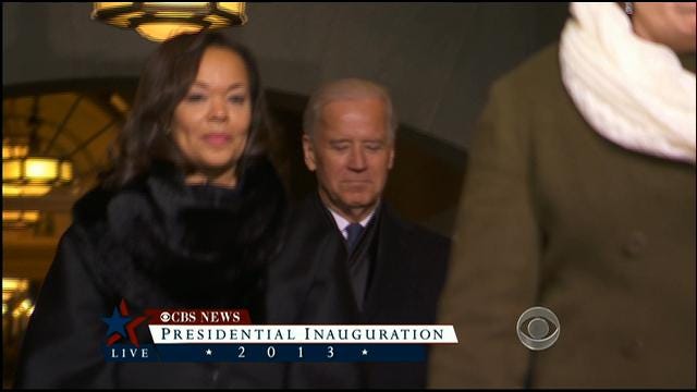 Vice President Arrives At Swearing-In Ceremony
