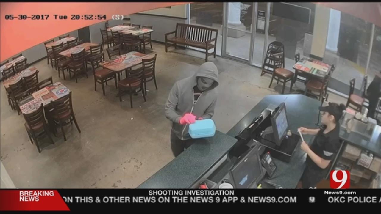 Pink Gloves, Kid's Lunch Box Used To Rob Store