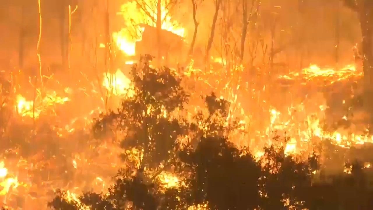 'Cave Fire' Explodes In California Mountains, Threatens Homes