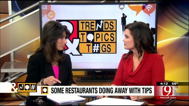 Trends, Topics & Tags: Some Restaurants Get Rid Of Tips