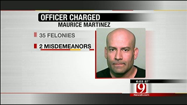 OKC Police Officer Facing 35 Felony Charges, 2 Misdemeanors