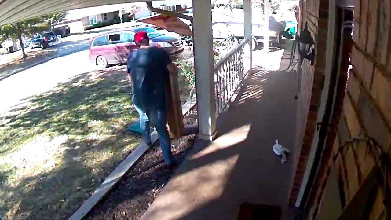 WATCH: Brazen Thief Caught On Camera Stealing From Home In NW OKC