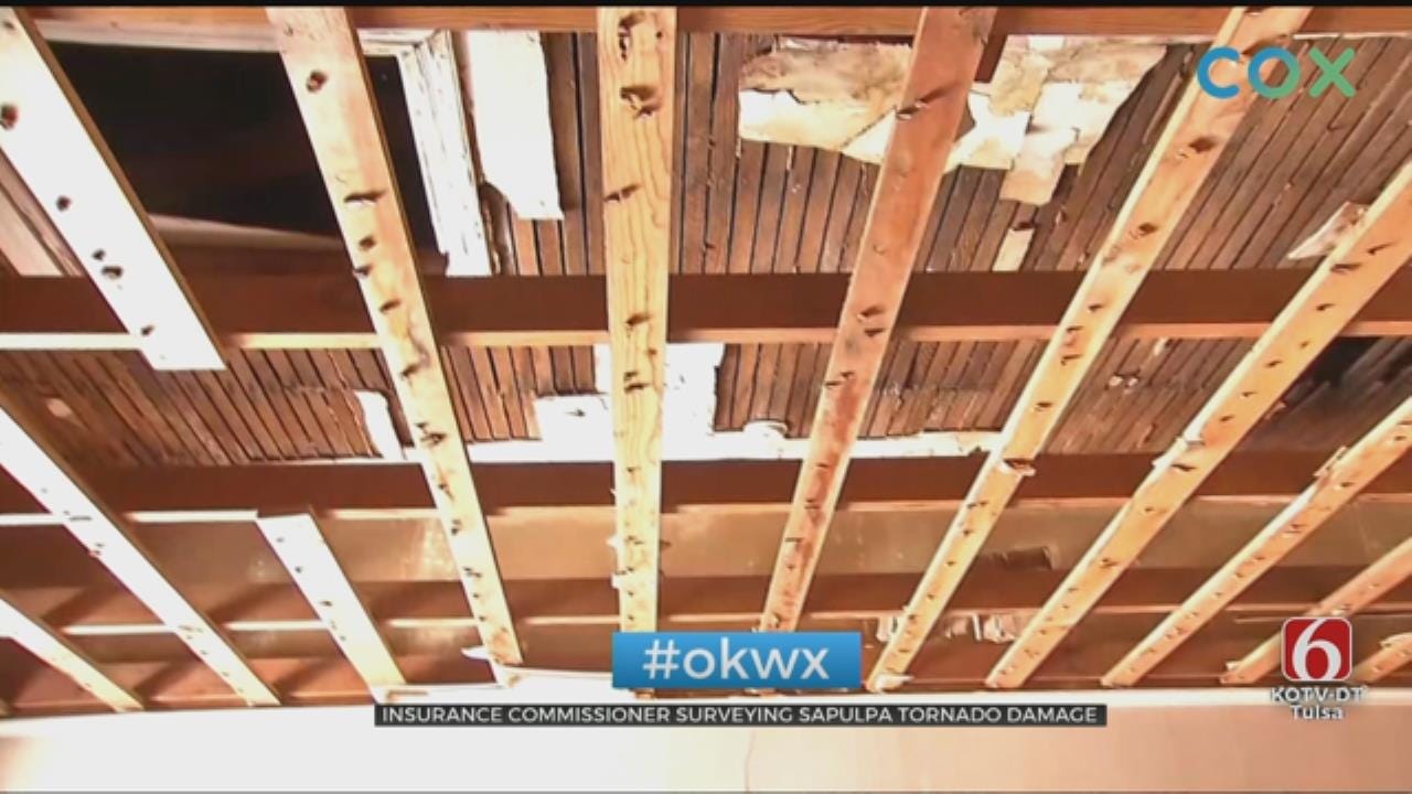 Insurance Commissioner Surveys Sapulpa Tornado Damage