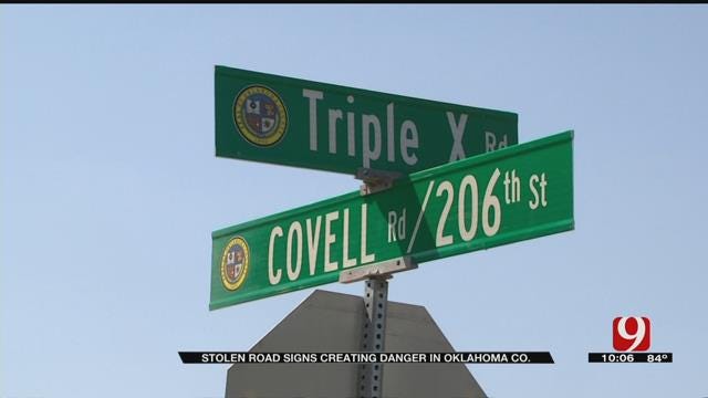 Spike In Road Sign Theft Creating Problems In OK County