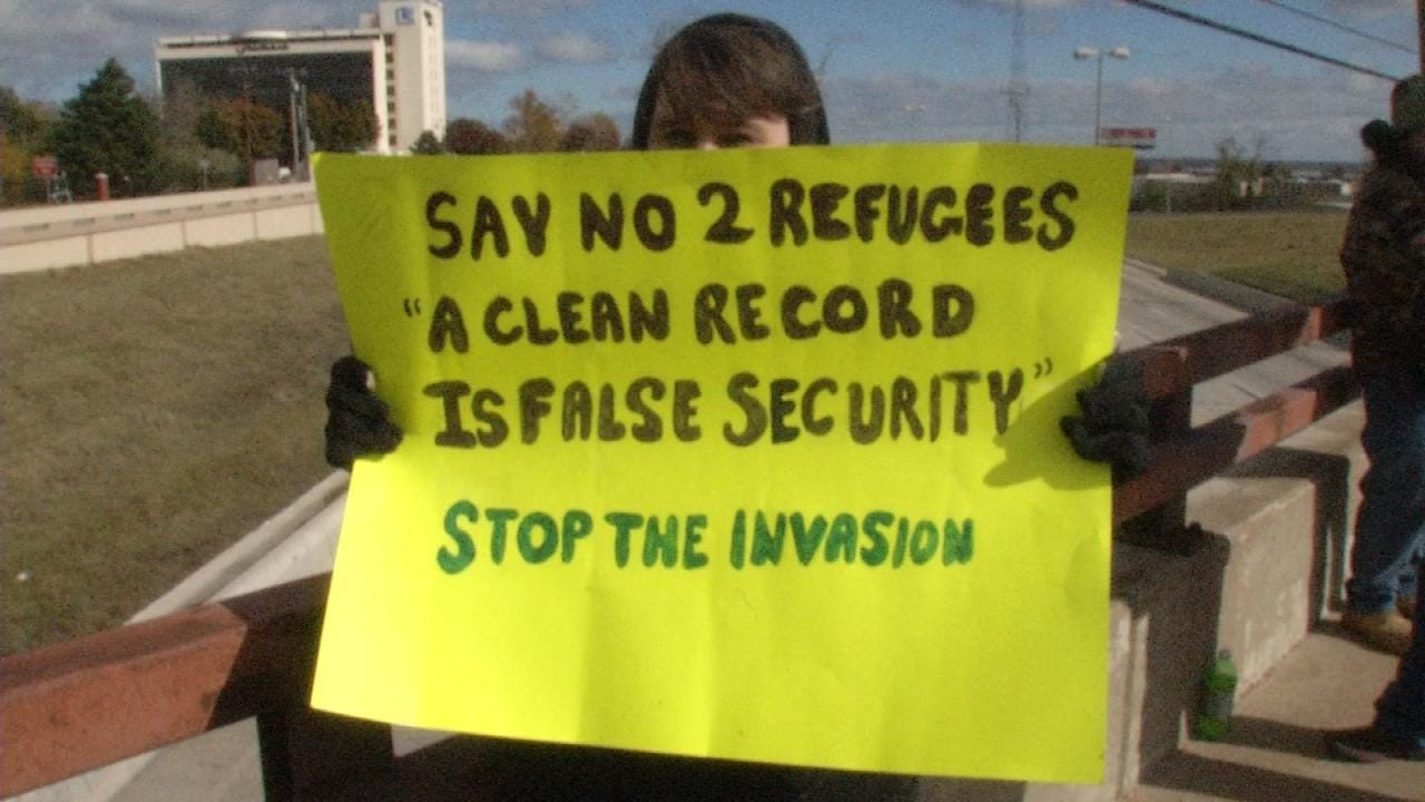 Tulsa Demonstrators Protest 'Invasion' Of Syrian Refugees