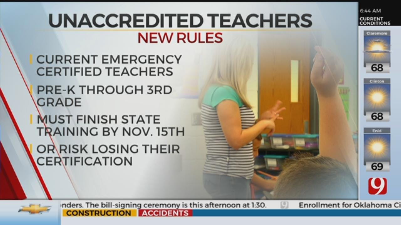 State Board Of Education Working To Reduce Unaccredited Teachers